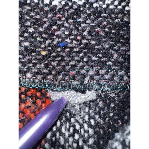 Vintage Baja Hoodie Men Large Poncho Pullover Mexican Surfer Hippie Toggle Neck - Picture 7 of 9